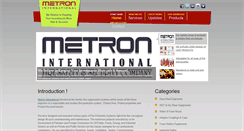 Desktop Screenshot of metronintl.com